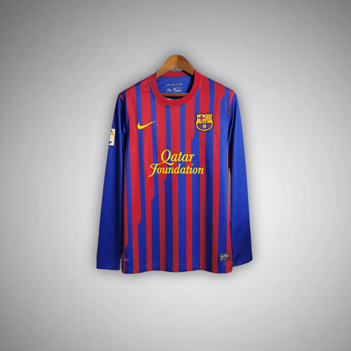 11/12 FC Barcelona Long Sleeve Home Jersey FS Jersey
