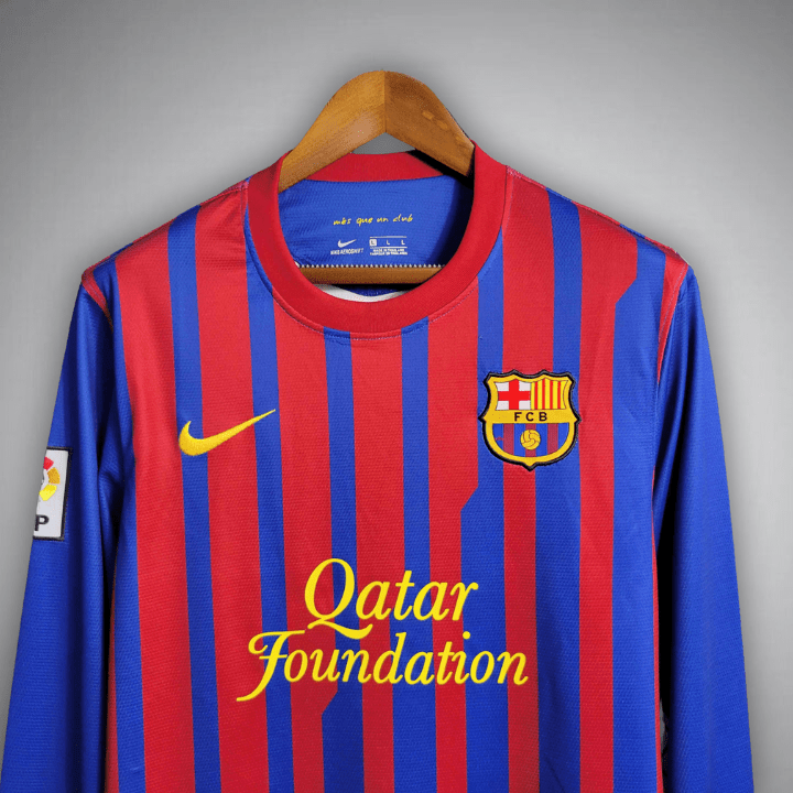 11/12 FC Barcelona Long Sleeve Home Jersey FS Jersey