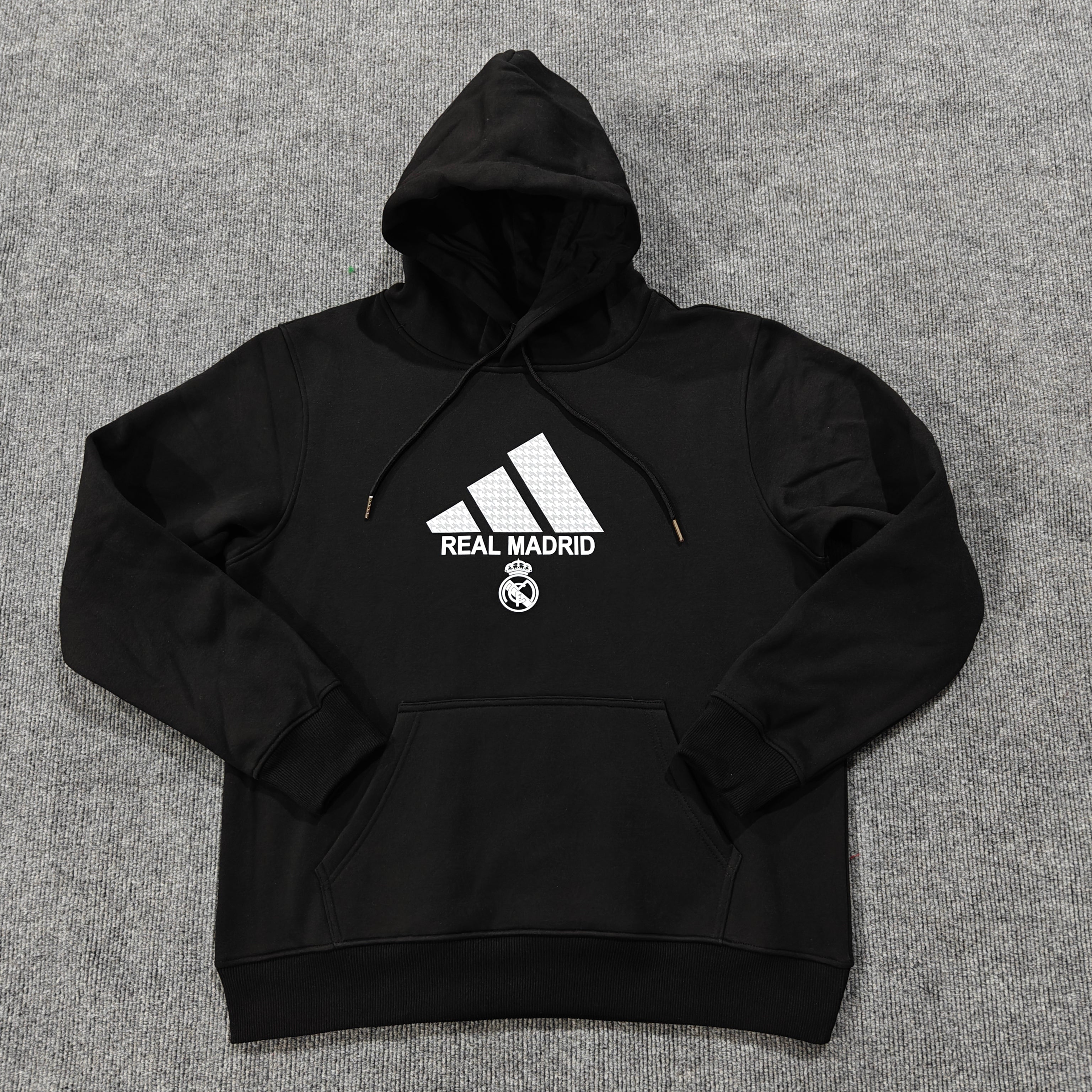 real madrid soccer hoodie black