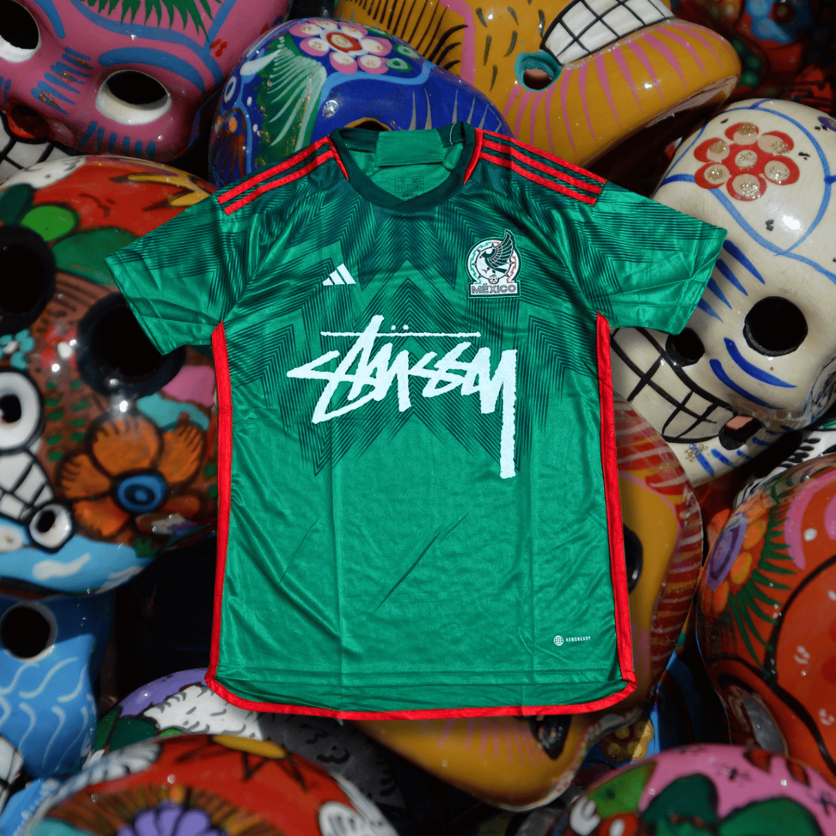 23_24 Mexico X stussy soccer jersey Football kit shirt soccer Jersey tshirt Special Edition