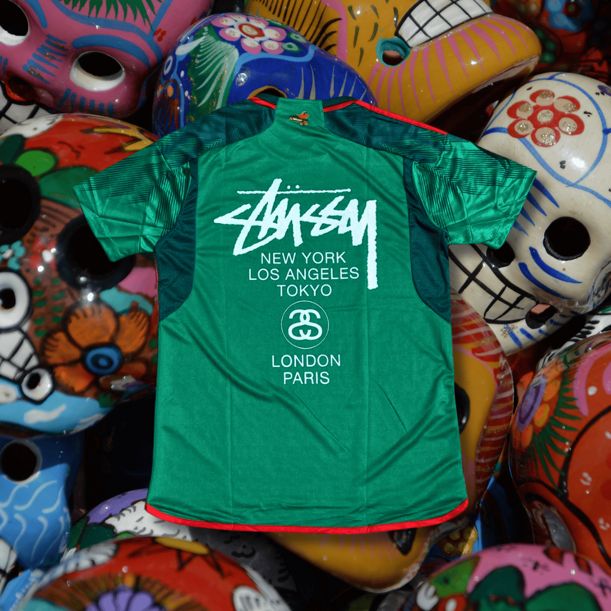 23_24 Mexico X stussy soccer jersey Football kit shirt soccer Jersey tshirt Special Edition