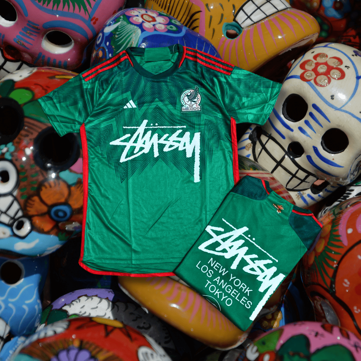 23_24 Mexico X stussy soccer jersey Football kit shirt soccer Jersey tshirt Special Edition