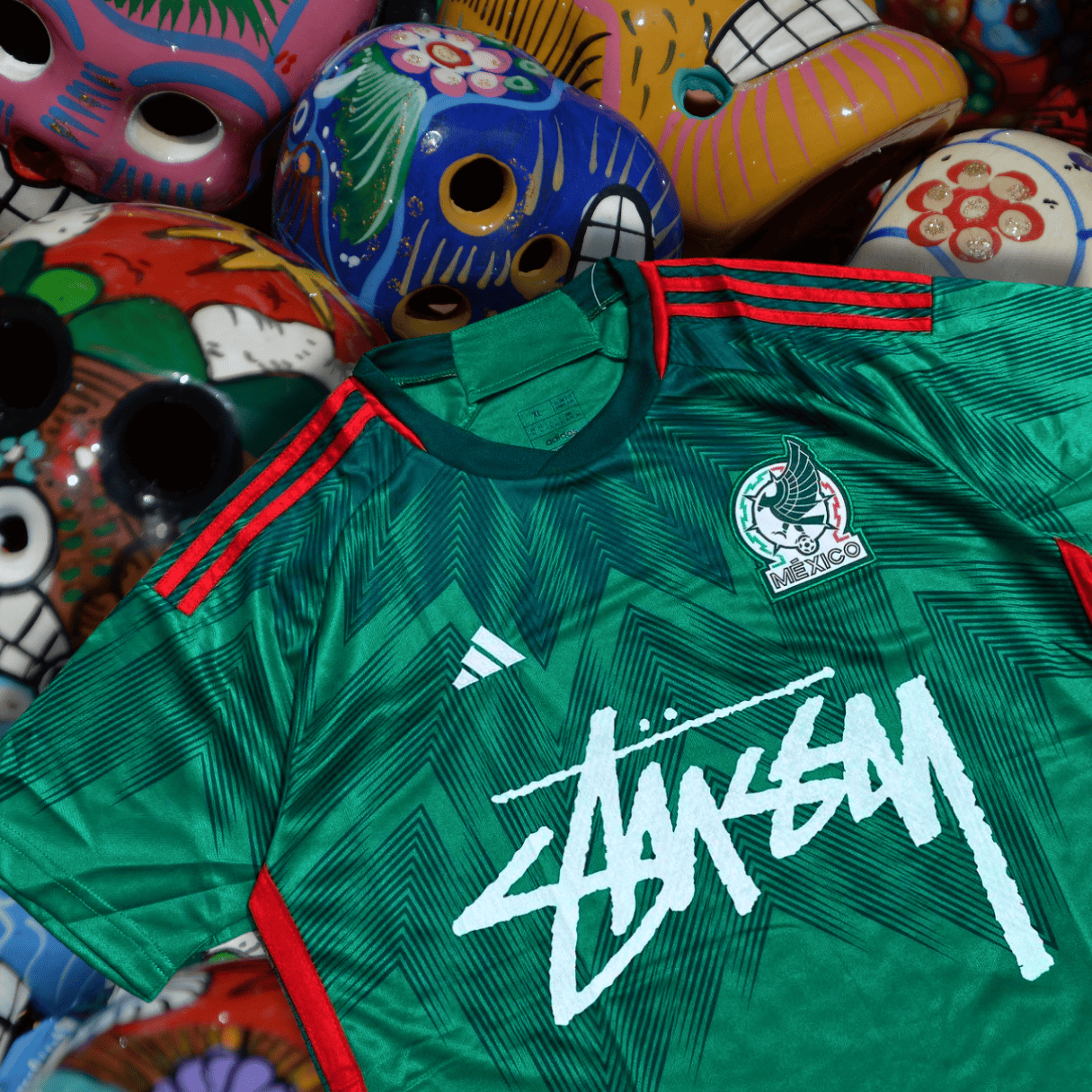 23_24 Mexico X stussy soccer jersey Football kit shirt soccer Jersey tshirt Special Edition