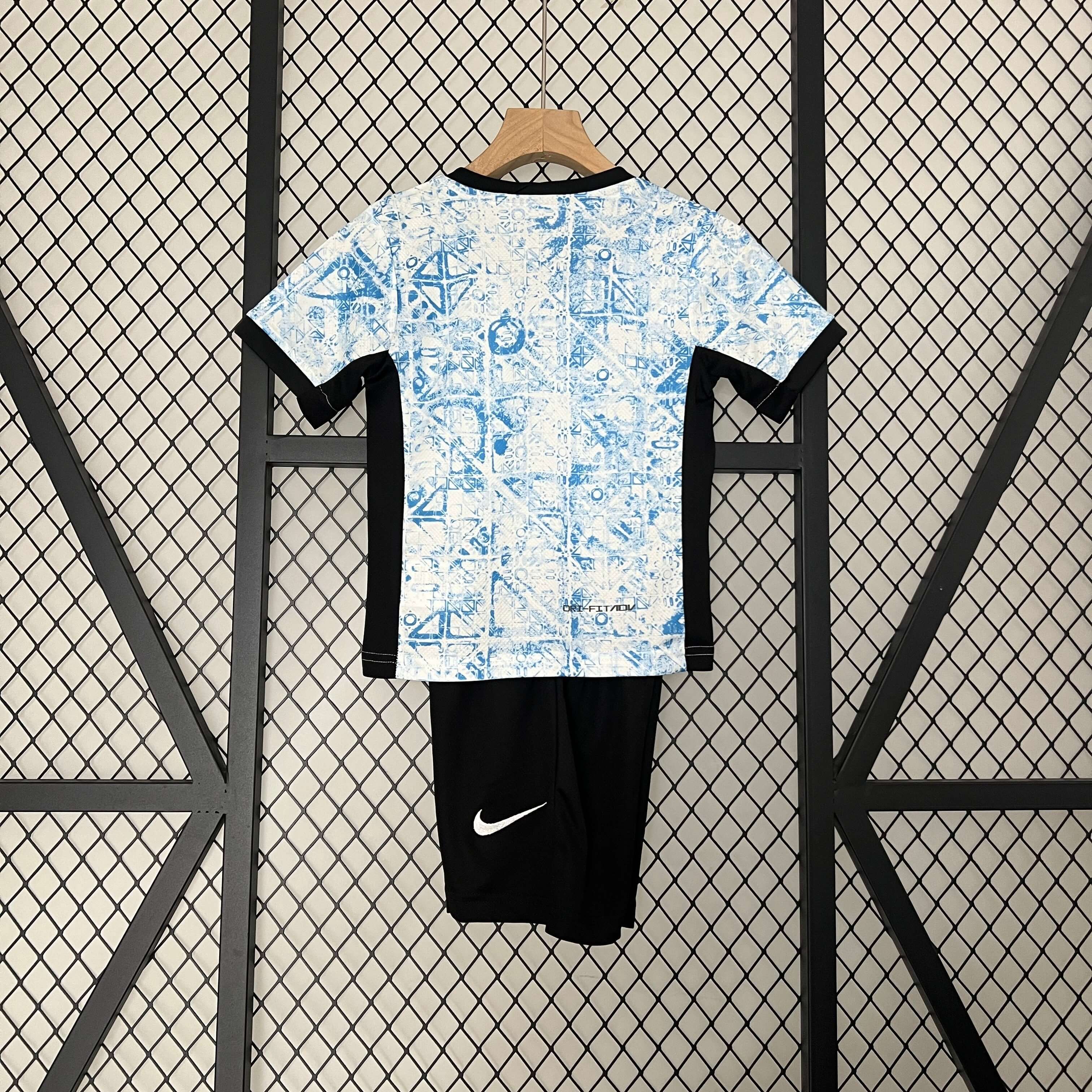portugal euros 2024 away kids soccer jersey