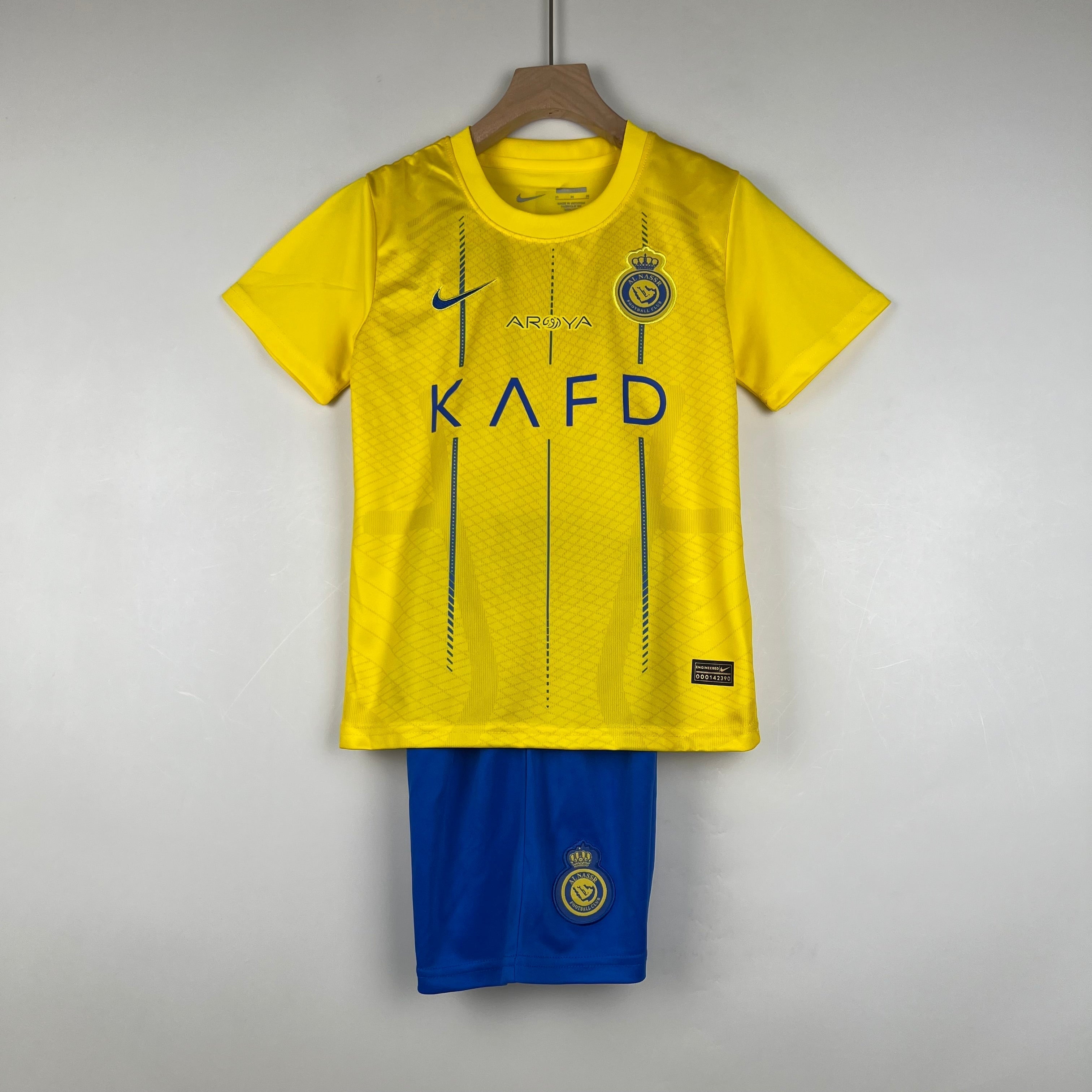 Al Nassr 2024 Home Kids Football Kit shirt soccer jersey t shirt