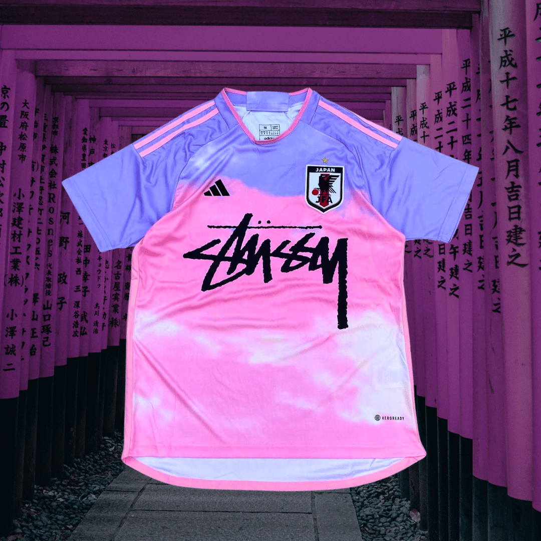 Japan stussy soccer jersey Kit Pink Edition