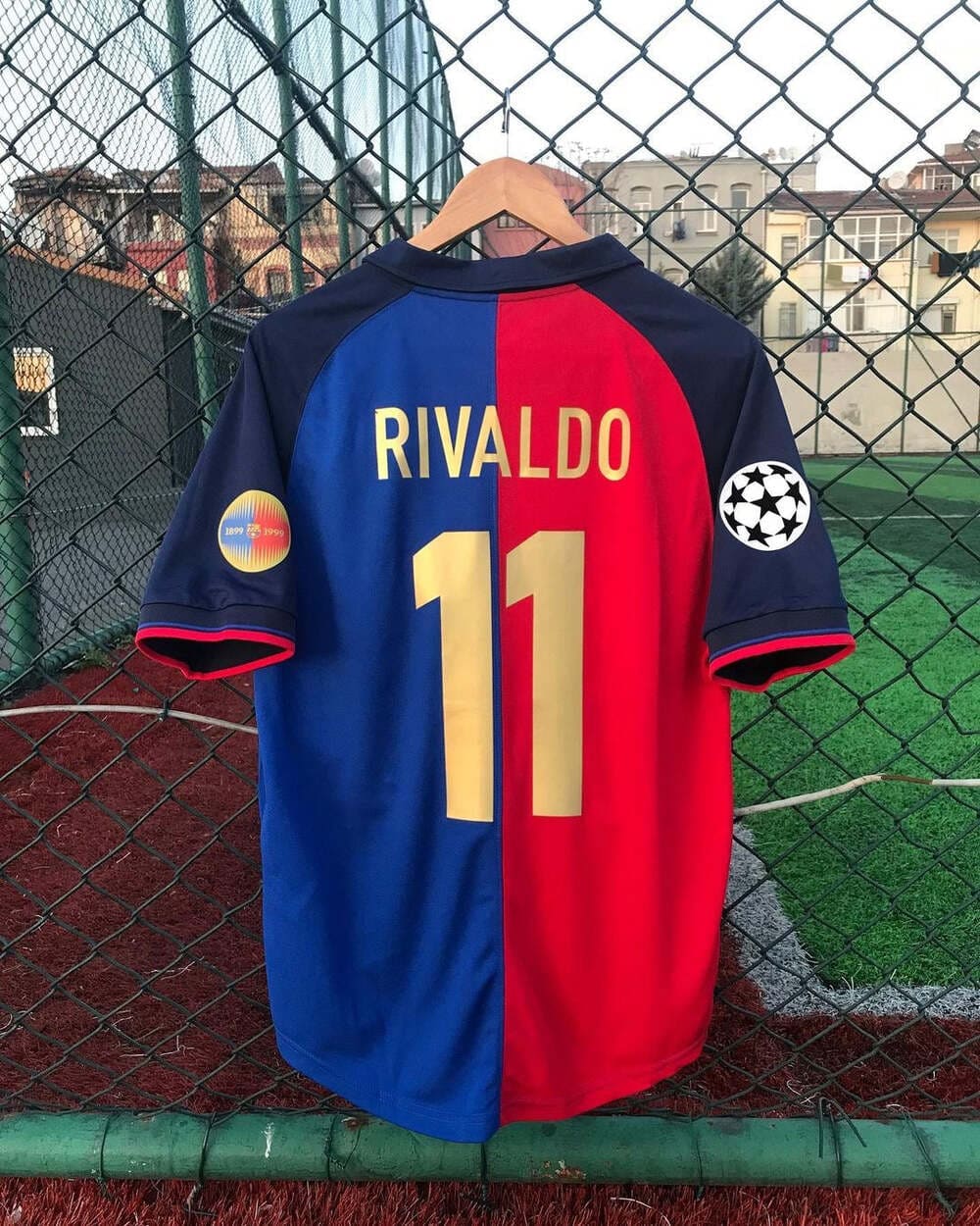 barcelona 100th anniversary retro jersey