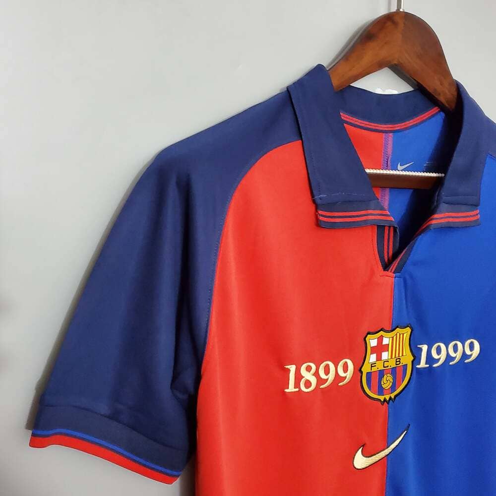 barcelona 100th anniversary retro jersey