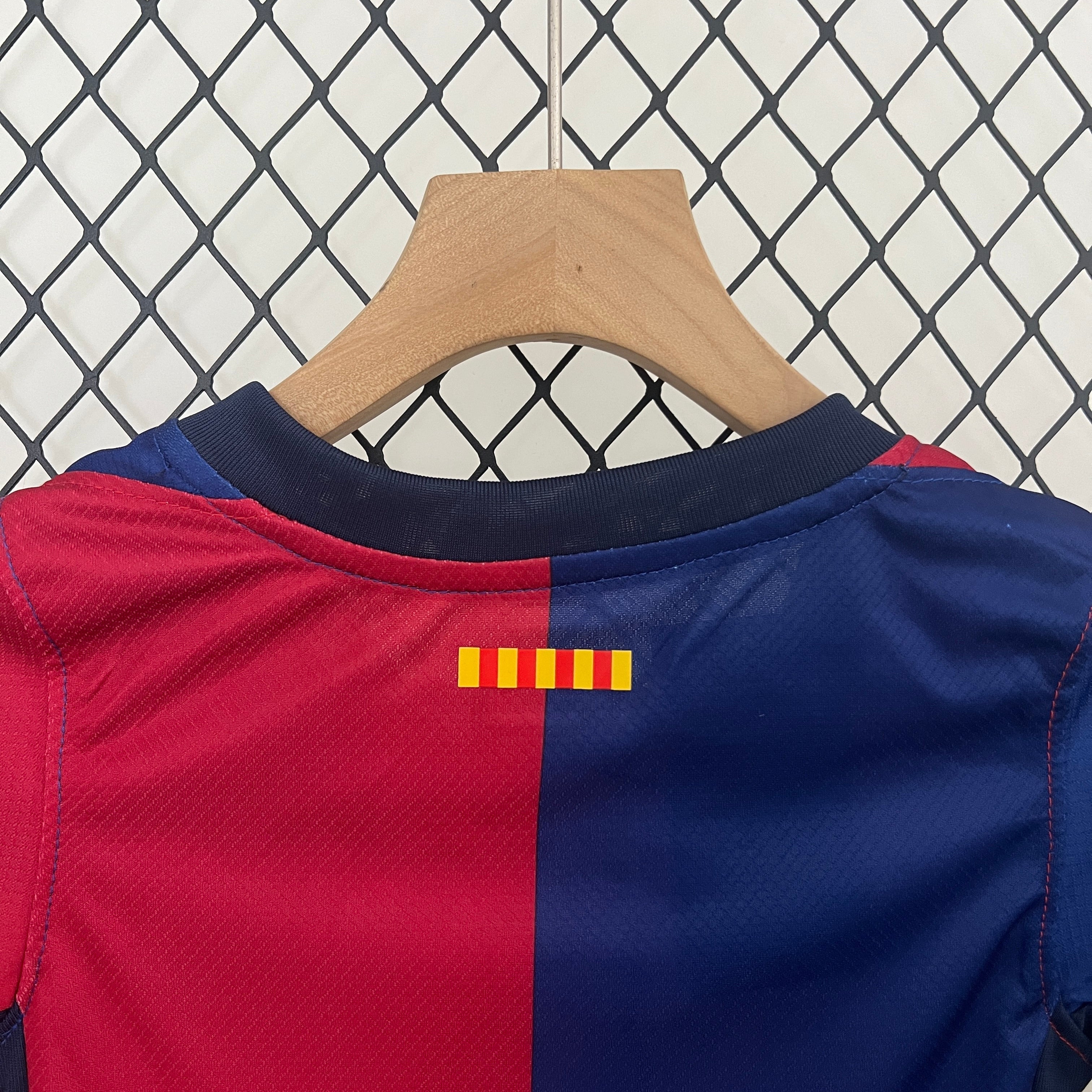 fc barcelona 24 25 kids soccer jersey