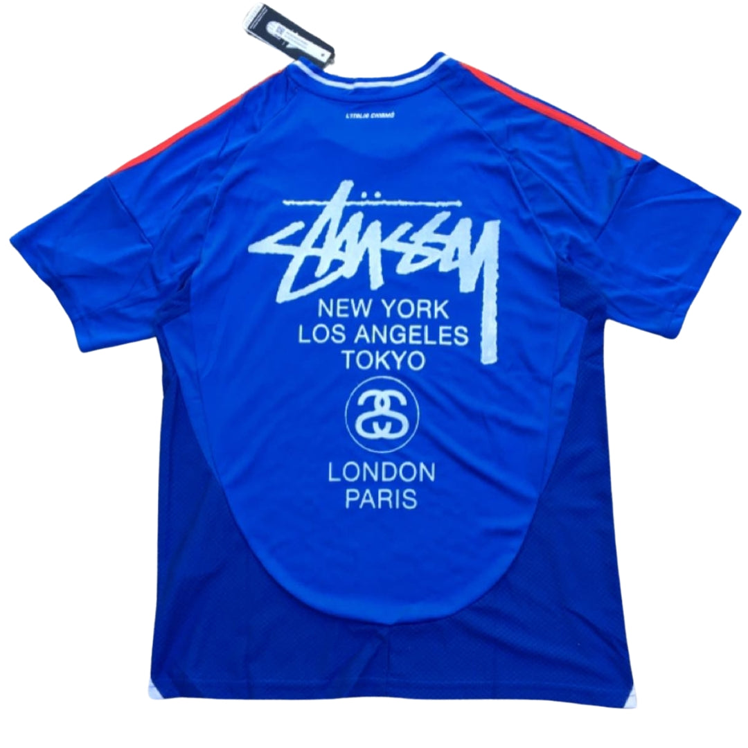 Italy stussy jersey blue
