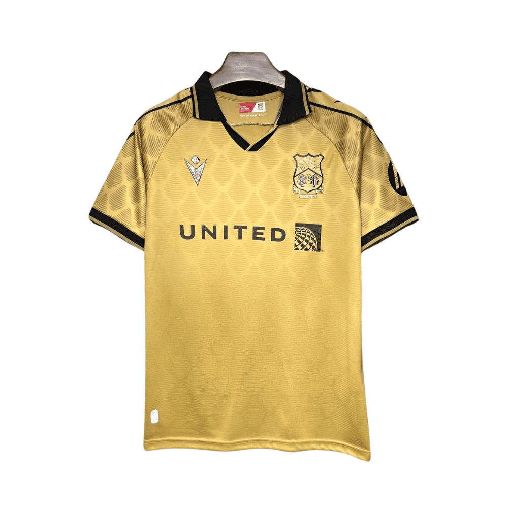 24 25 wrexham jersey gold third