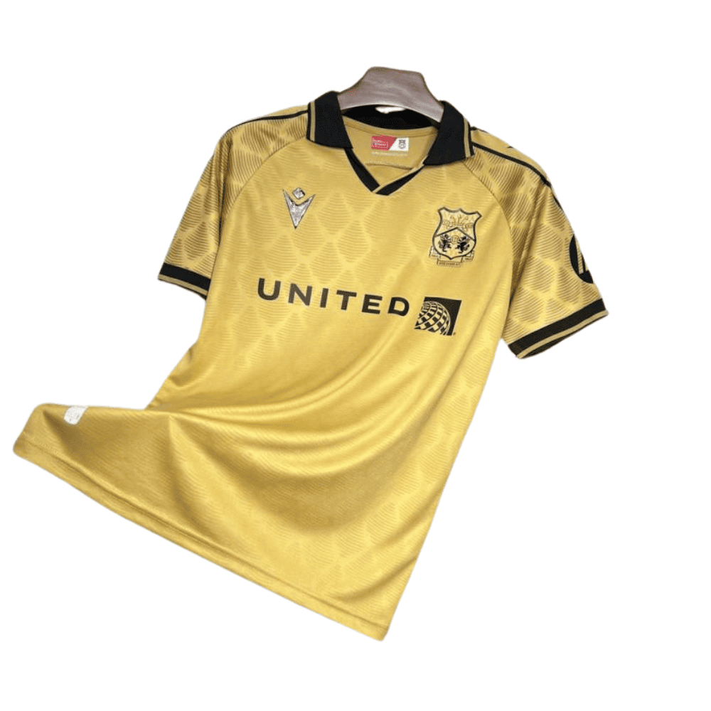 24 25 wrexham jersey gold third