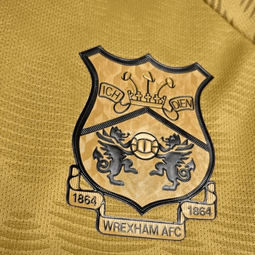 24 25 wrexham jersey gold third