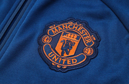 24 25 manchester united dark blue premium Football Tracksuit