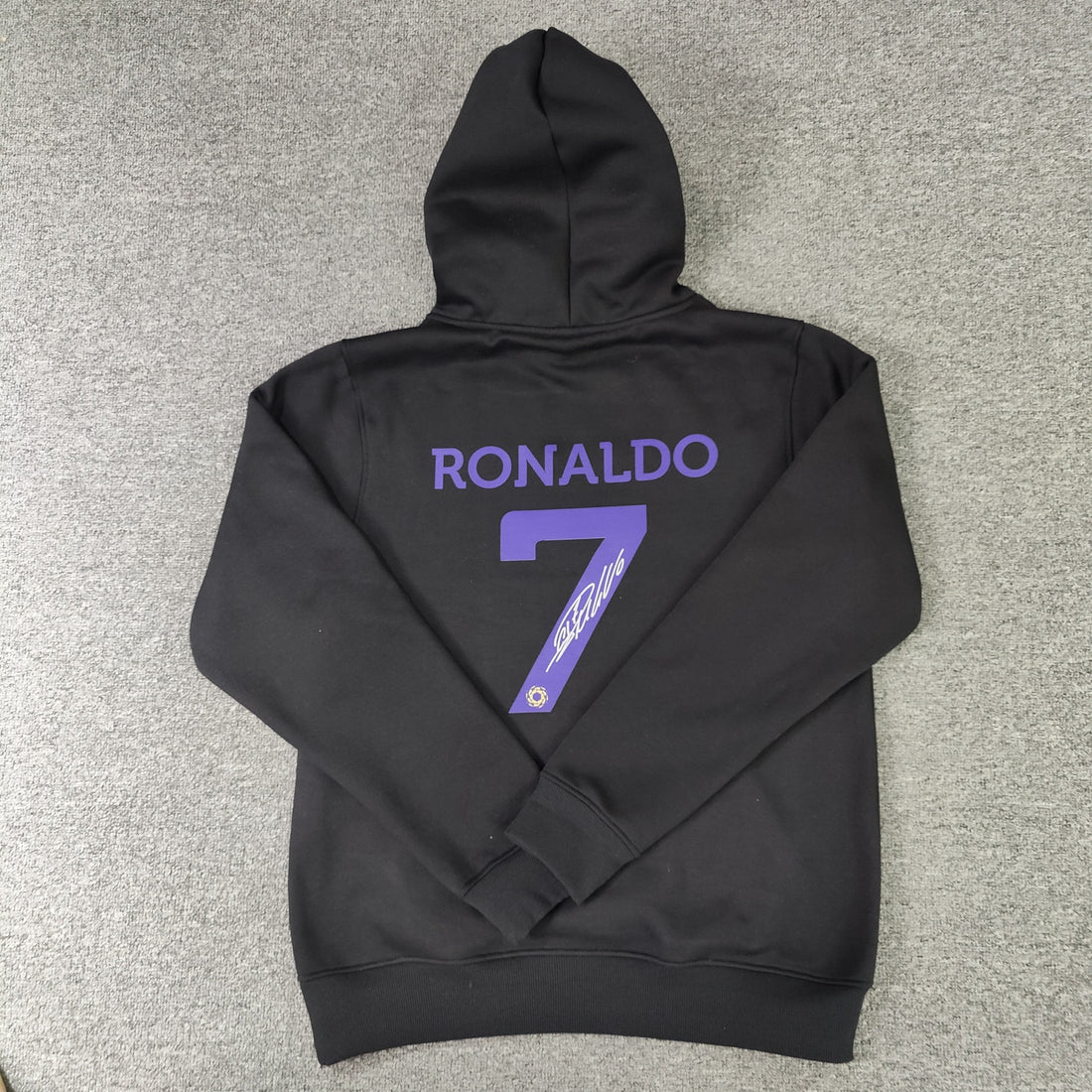 al nassr signed ronaldo soccer hoodie black