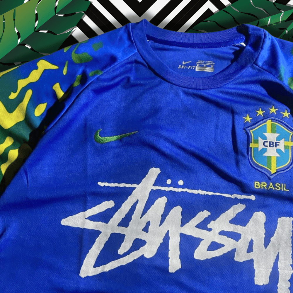 Camiseta Stussy de Brasil 2022 | Edición Azul
