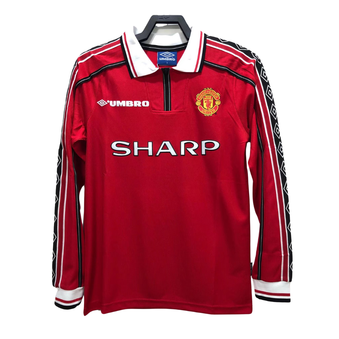 1998-1999 Manchester United Retro Jersey - Long Sleeve Home