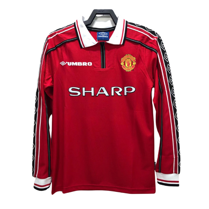 1998-1999 Manchester United Retro Jersey - Long Sleeve Home