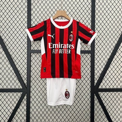 Ac Milan 24 25 | Kids Football Kit Home