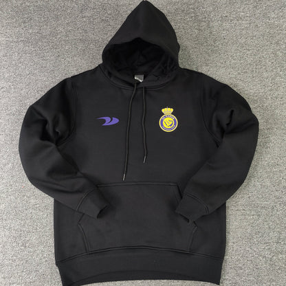 al nassr signed ronaldo soccer hoodie black