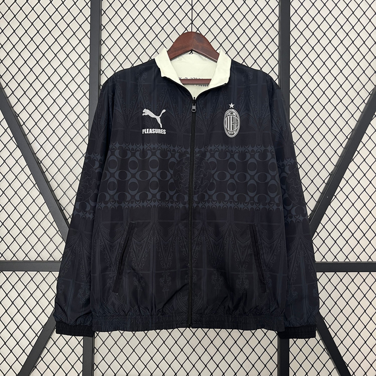 ac milan soccer windbreaker