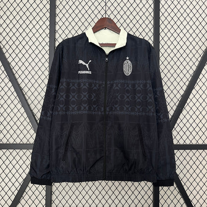 ac milan soccer windbreaker