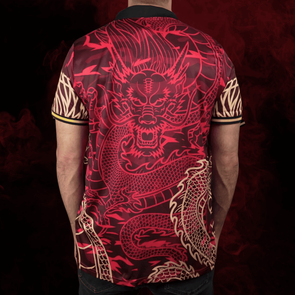 real madrid dragon de fuego red shirt
