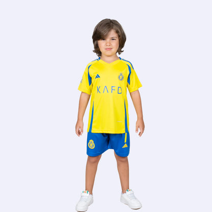 Ronaldo Kids Jersey - Al Nassr 2025 Yellow Home