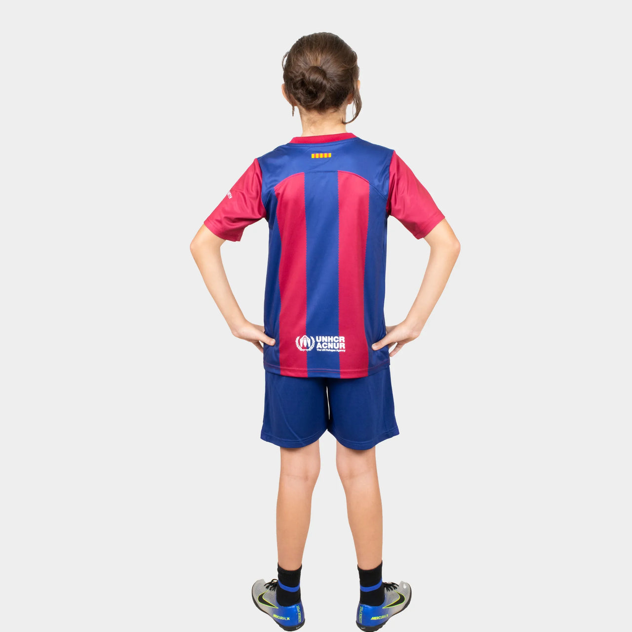 barcelona home kids soccer jersey 2023 24